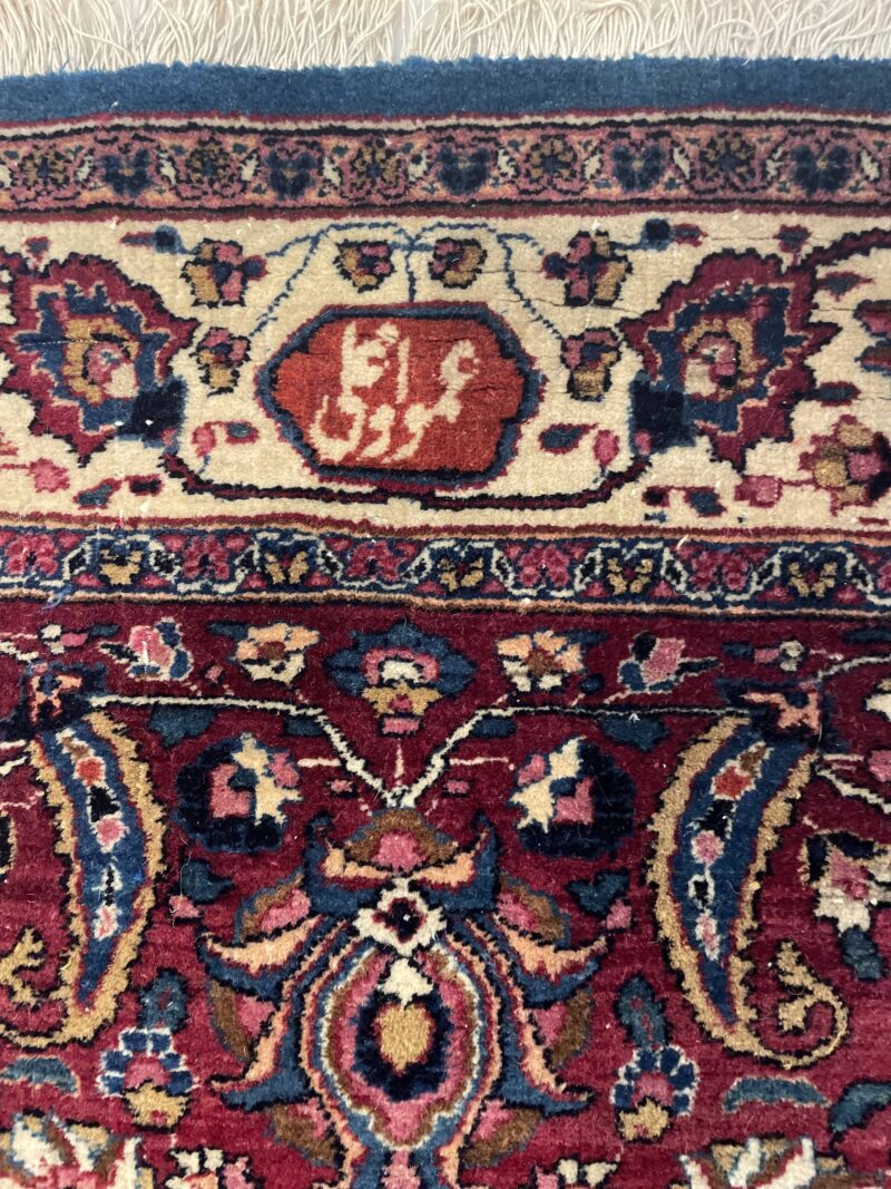 401X304 Antique Amoghli Mashhad rug سجادة النساج المعروف أموغلي - Image 5