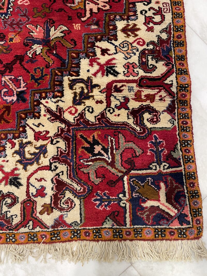 135X90 Persian heriz Rug سجادة فارسيه هريس واقي ري - Image 3