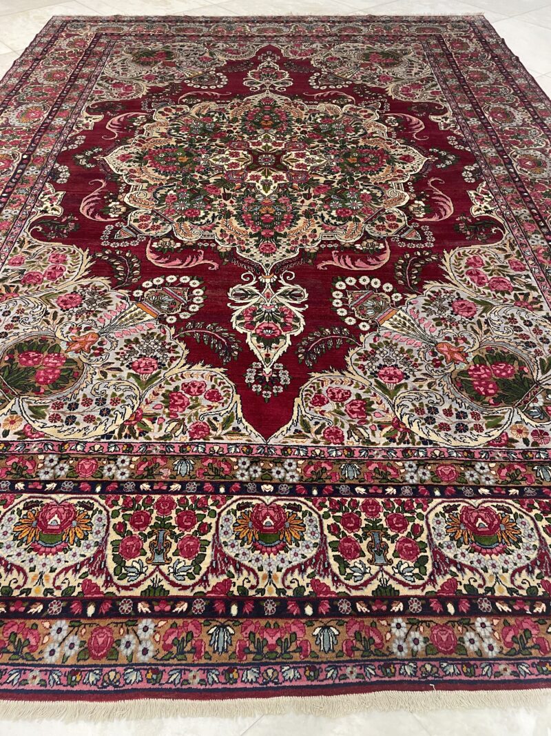 391X293 Persian Yazd rug سجاد فارسي يزد - Image 2