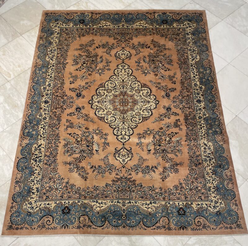 390X295 Persian Kashan Rug سجادة فارسيه كاشان