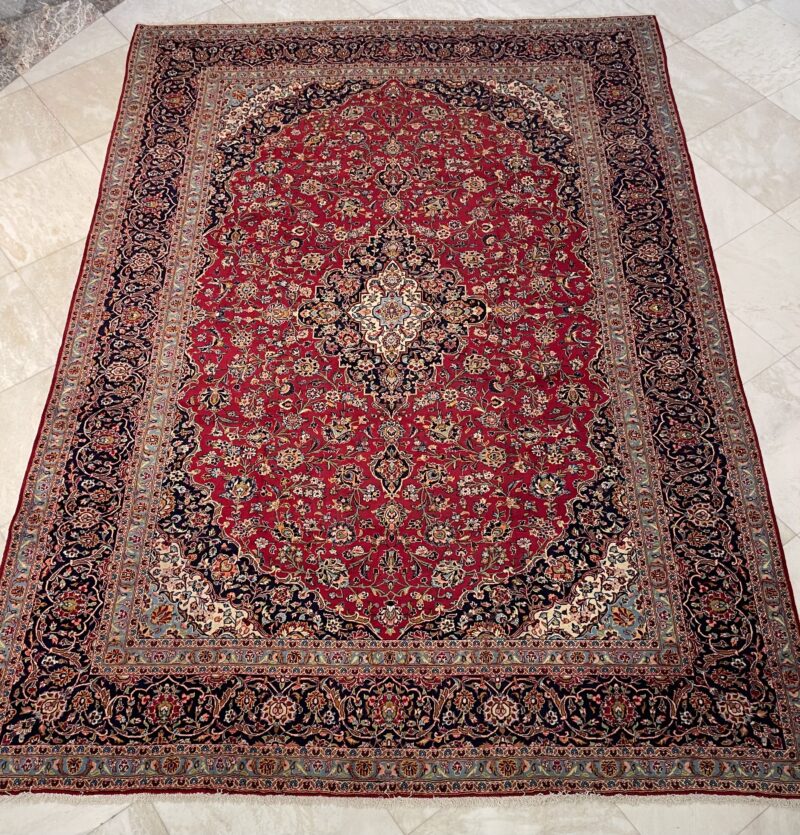 486X336 Persian Kashan Rug سجادة فارسيه كاشان