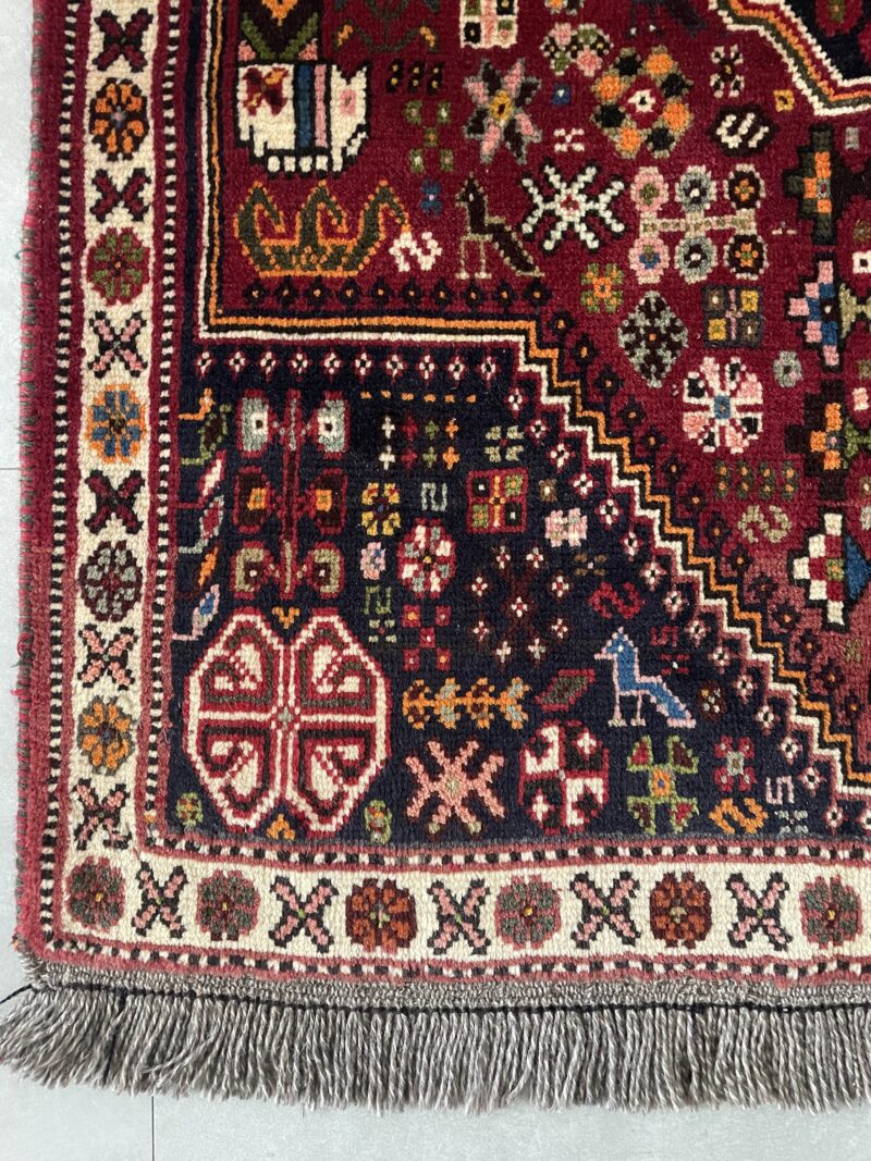 153X111 Shiraz Persian rug سجادة فارسيه شيرازيه - Image 2