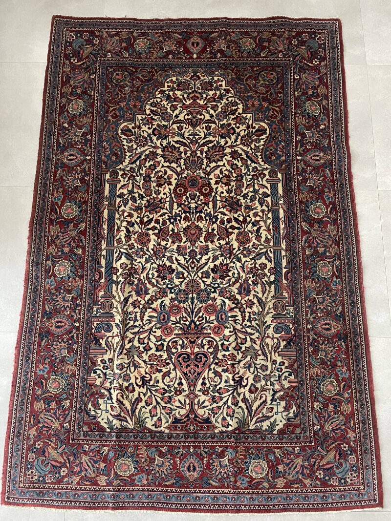 205X135 Antique Persian Kashan Rug سجادة فارسيه كاشان أنتيك