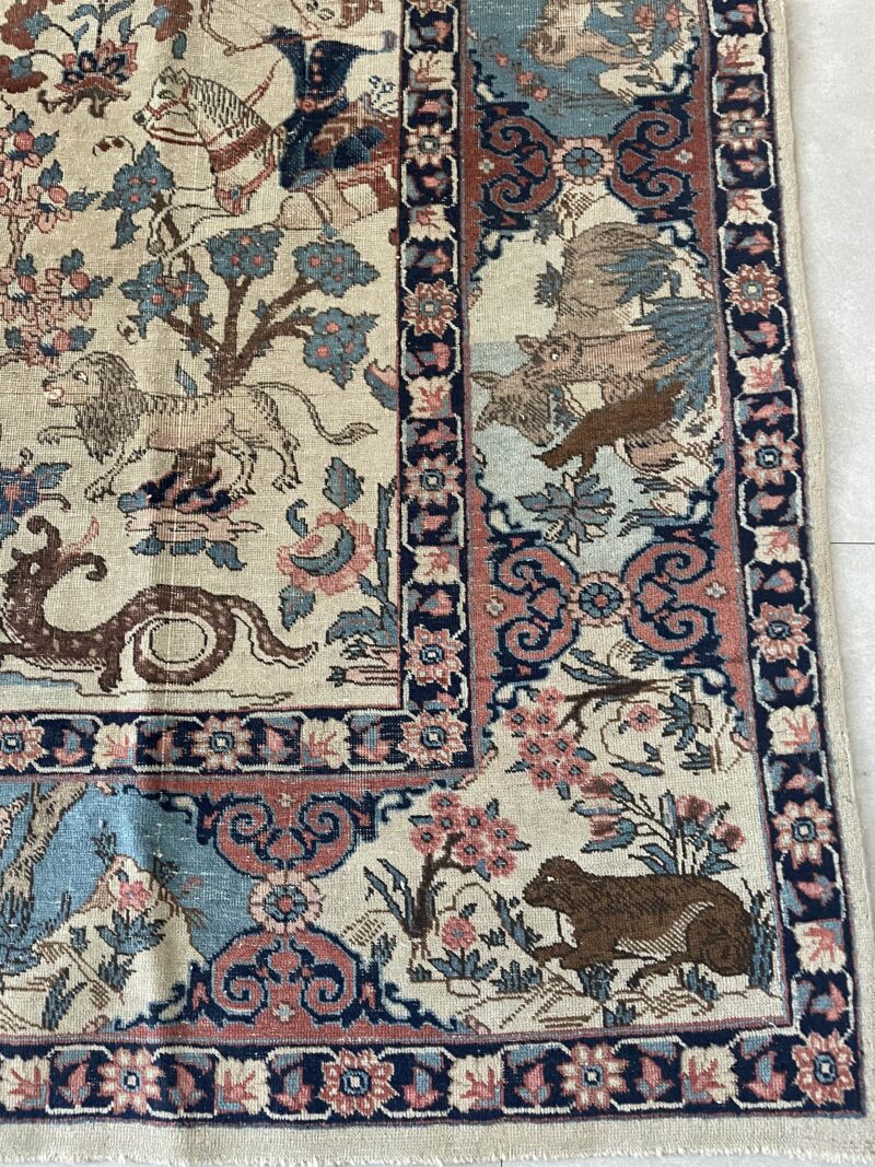 276X197 Persian Antique Tabriz Rug  سجادة فارسيه تبريز أنتيك - Image 2
