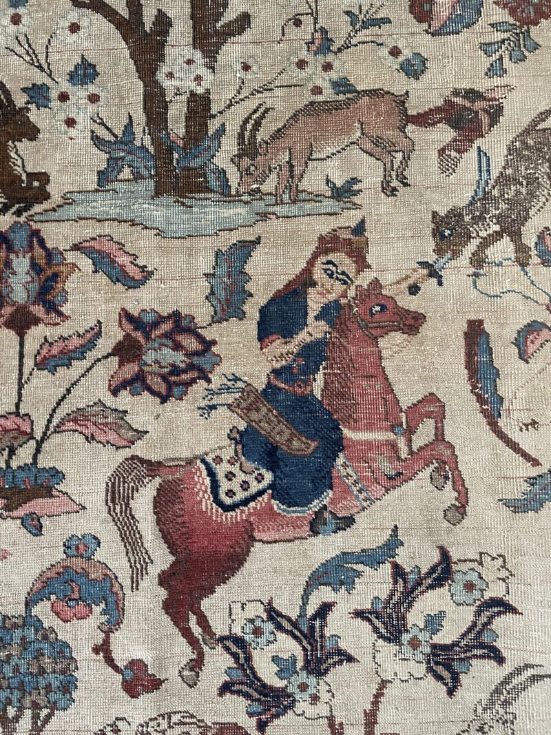276X197 Persian Antique Tabriz Rug  سجادة فارسيه تبريز أنتيك - Image 3
