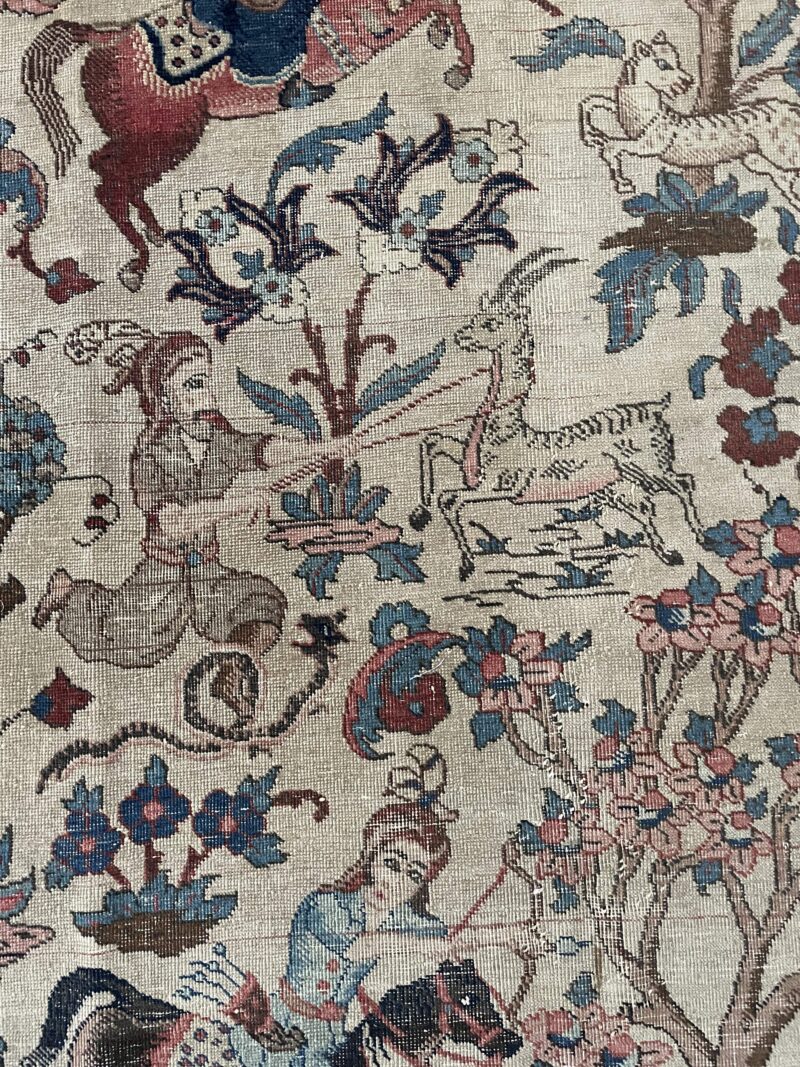 276X197 Persian Antique Tabriz Rug  سجادة فارسيه تبريز أنتيك - Image 7