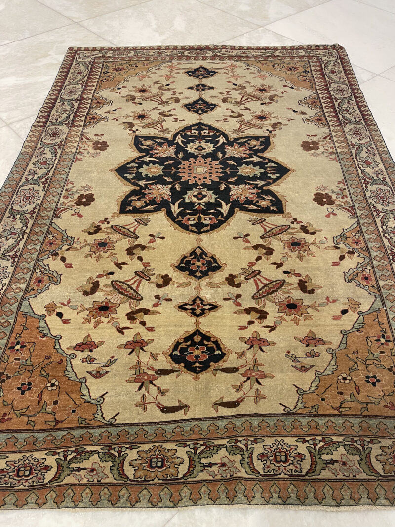 193X130 Persian Antique  Rug  سجادة زقلر أنتيك - Image 2