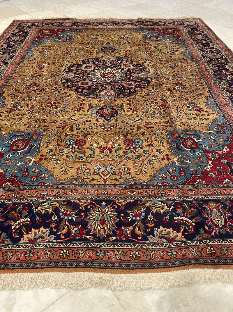 390X208 Persian Tabriz Rug سجادة تبريز - Image 2