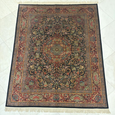 302X237 rare Kashan Darbir fine silk rug سجاده كاشان دربير حرير طبيعي