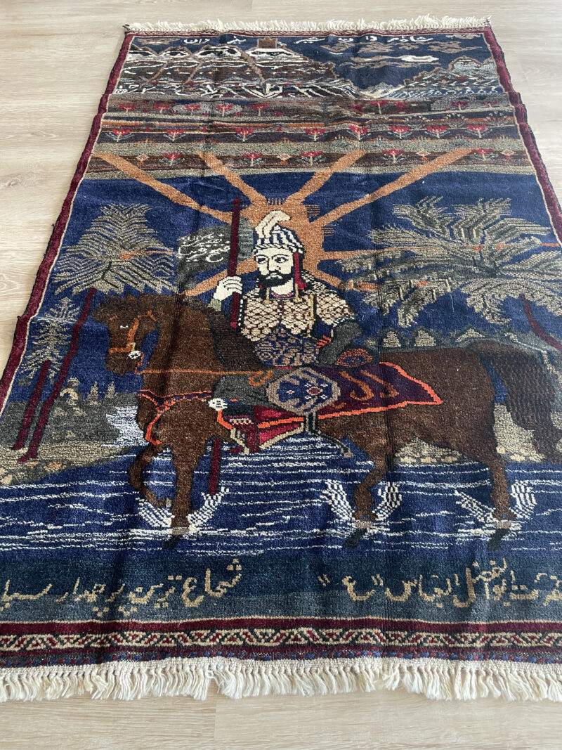 140X89 Boloshi Persian rug سجاده فارسيه بلوشيه نادره - Image 3