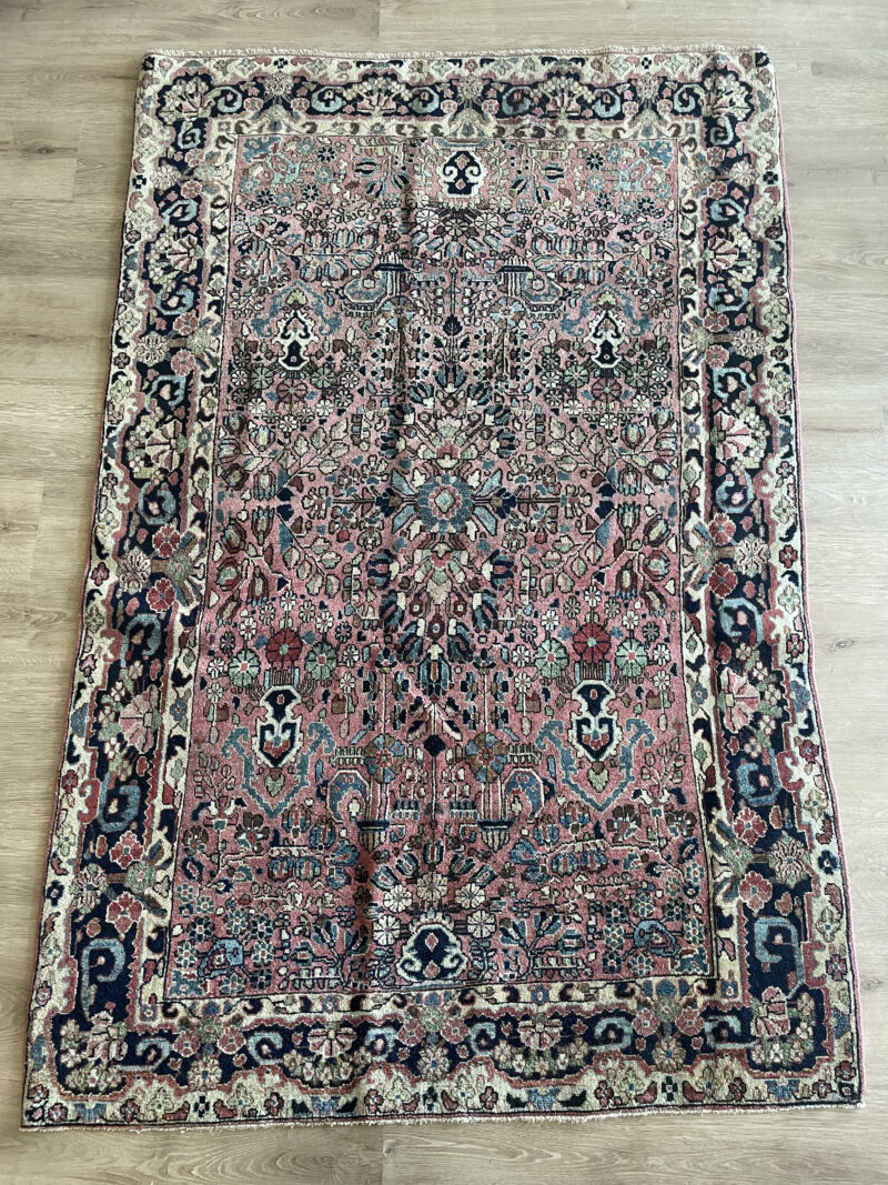 196 X129 Persian Antique Farhan Rug سجادة فارسيه فرحان ساروق انتيك