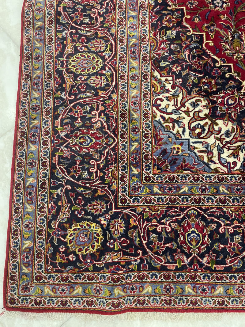 388X295 Persian Kashan Rug سجادة فارسيه كاشان - Image 3