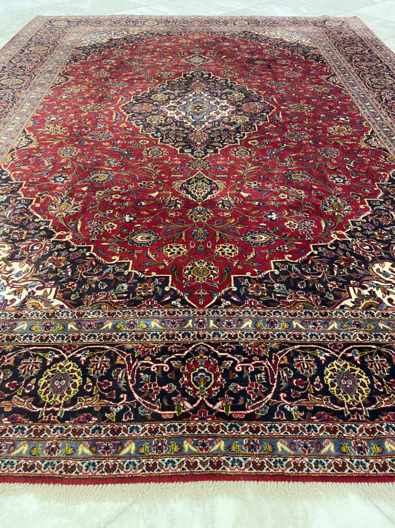 388X295 Persian Kashan Rug سجادة فارسيه كاشان - Image 2