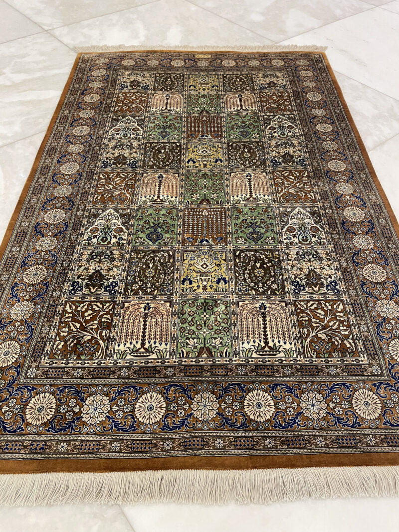 154X98 Qom Persian rug سجادة حرير فارسيه قم - Image 2