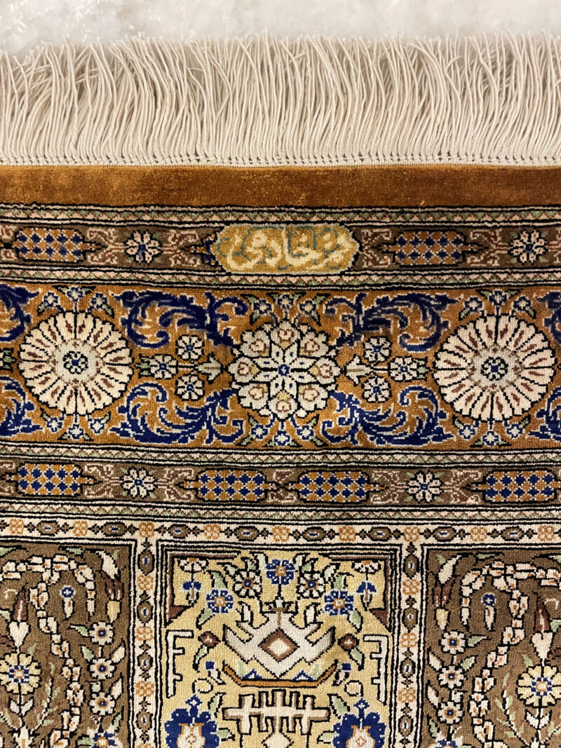 154X98 Qom Persian rug سجادة حرير فارسيه قم - Image 3