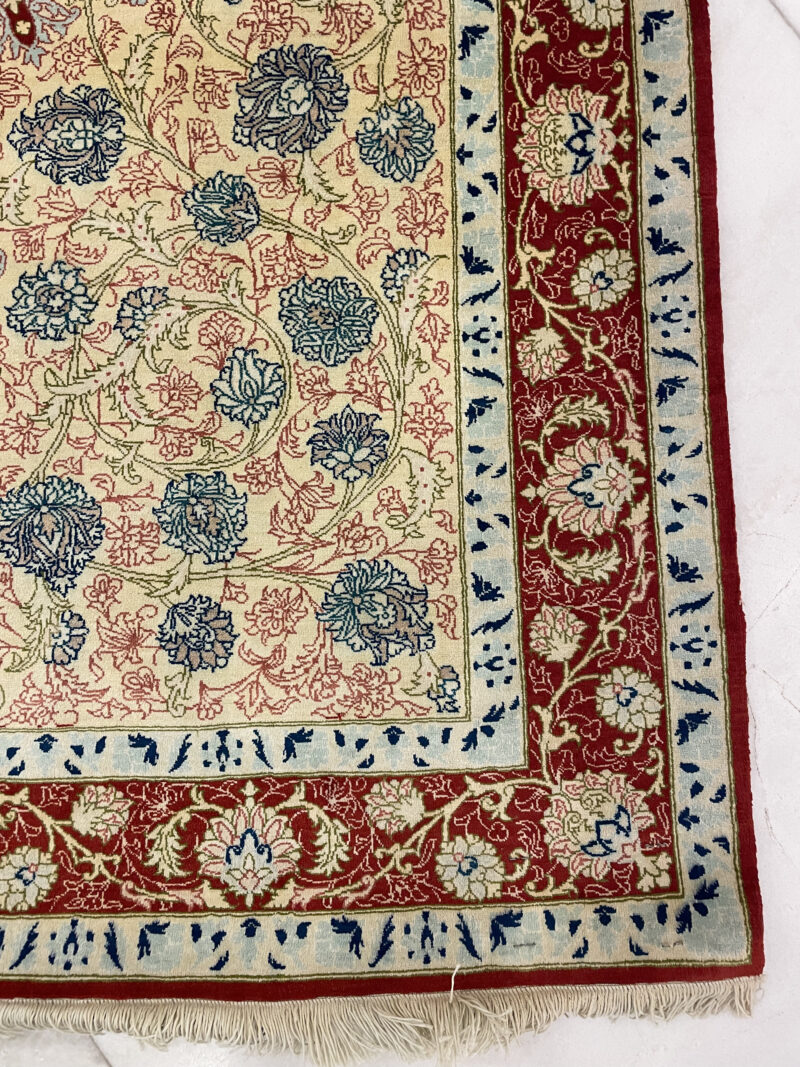 152X99 Qom Persian rug سجادة حرير فارسيه قم - Image 4