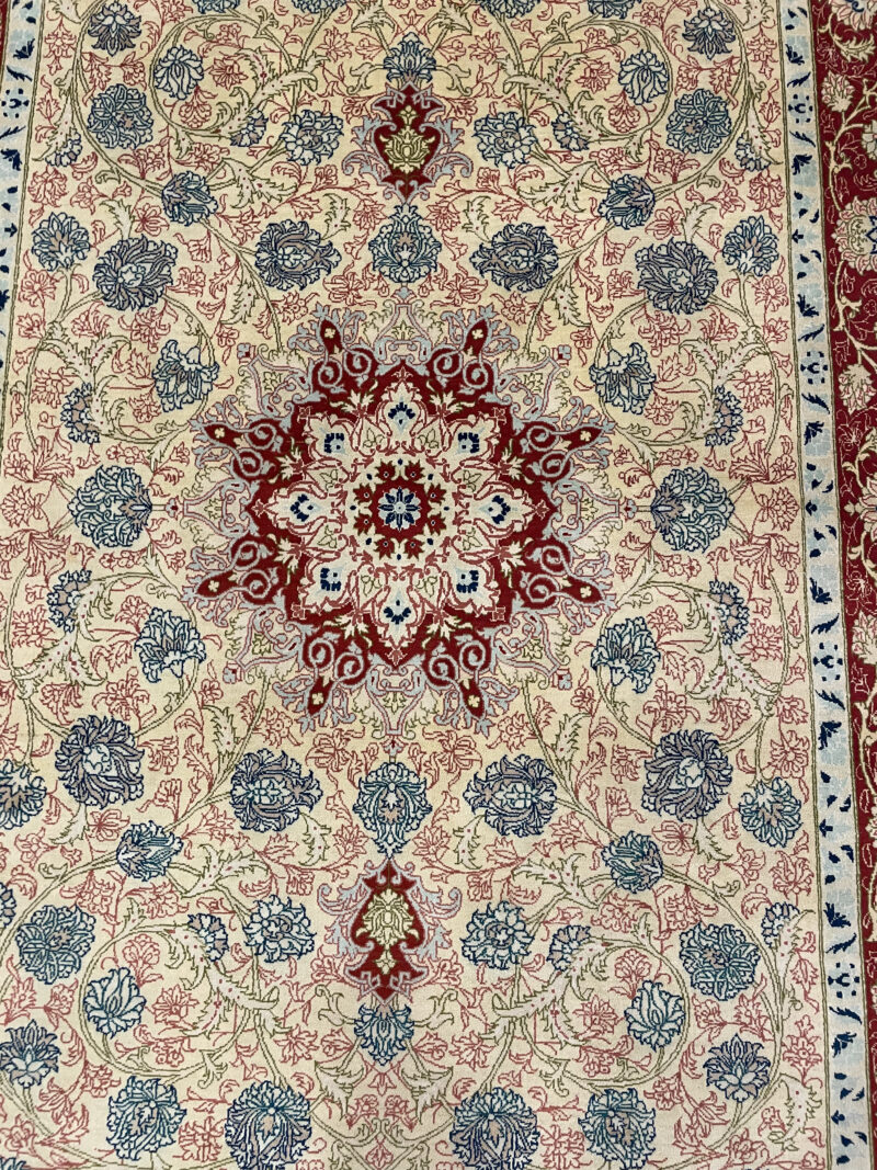 152X99 Qom Persian rug سجادة حرير فارسيه قم - Image 3