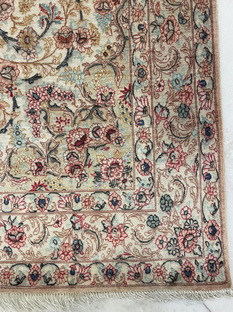 150X94 Qom Persian rug سجادة حرير فارسيه قم - Image 3