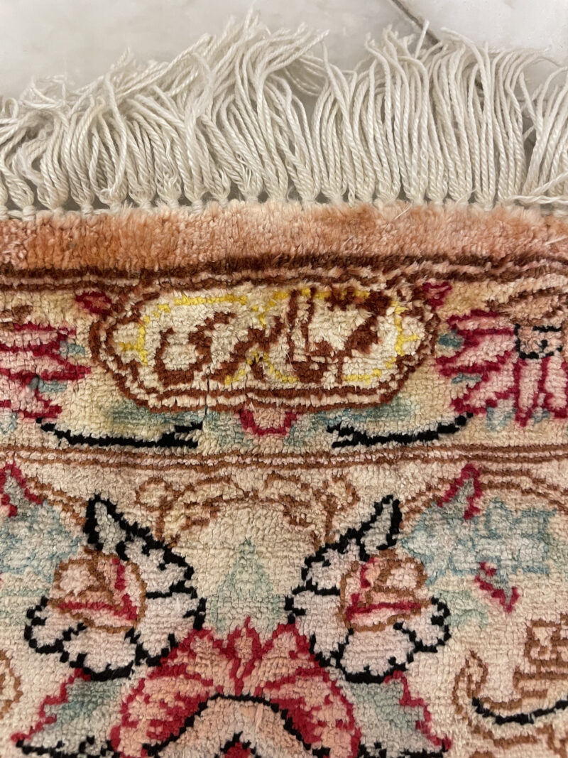 150X94 Qom Persian rug سجادة حرير فارسيه قم - Image 5