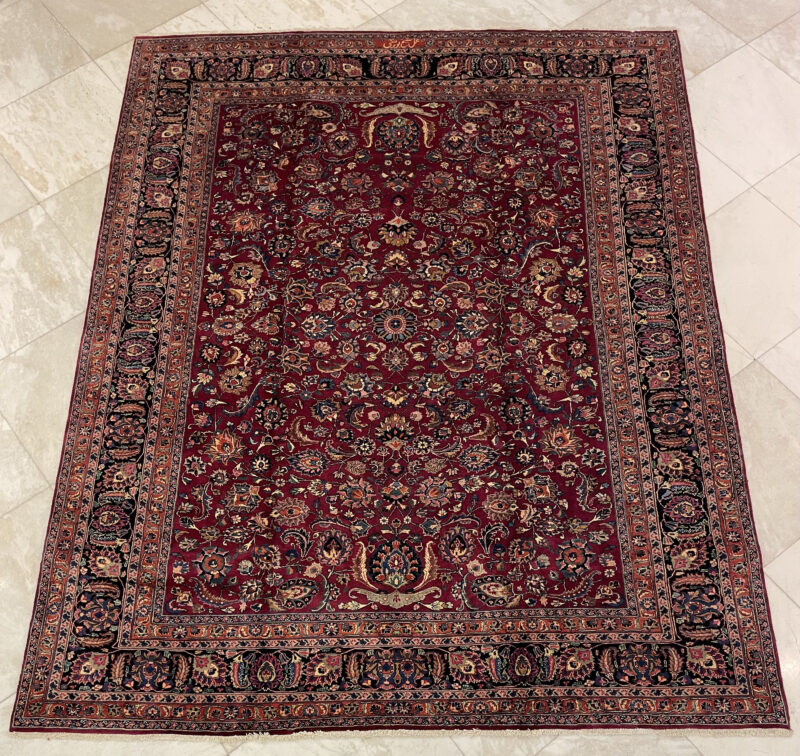 365X293 Persian Mashhad Rug سجادة فارسيه مشهد
