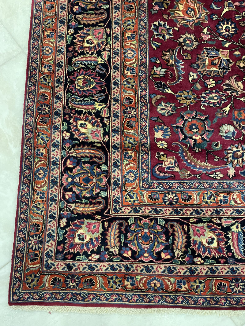 365X293 Persian Mashhad Rug سجادة فارسيه مشهد - Image 5