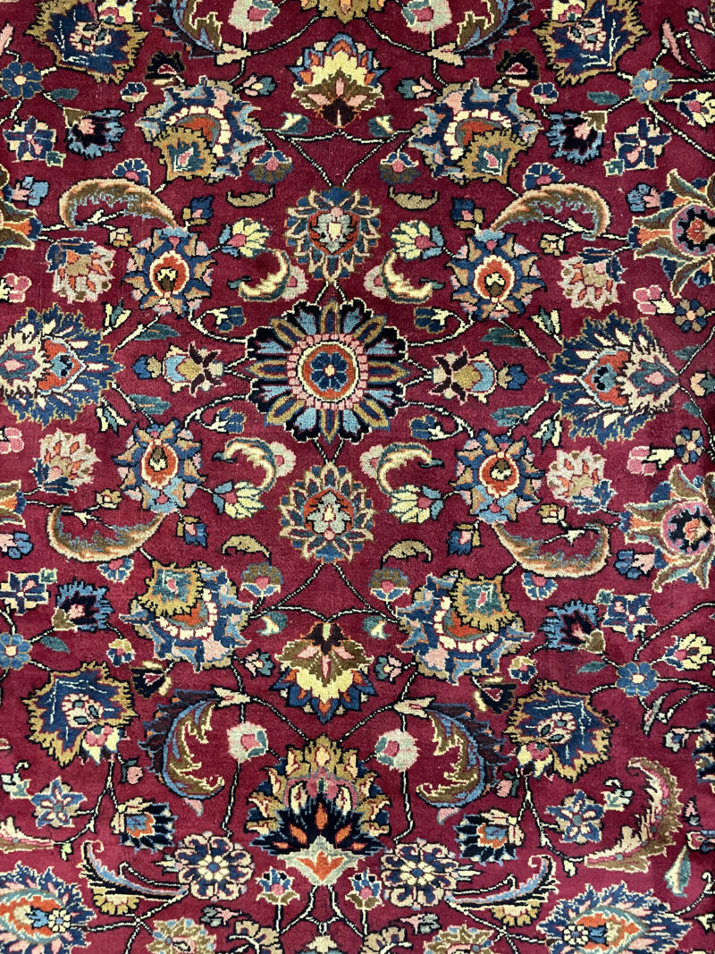 365X293 Persian Mashhad Rug سجادة فارسيه مشهد - Image 4