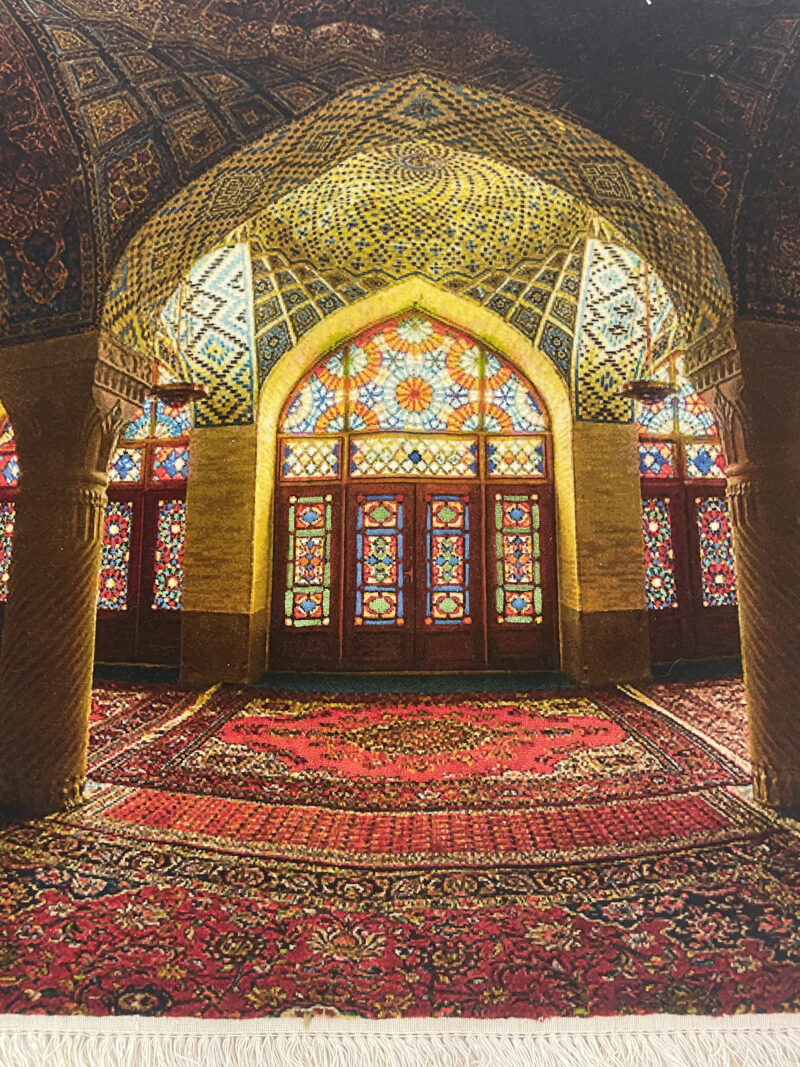 153X92 Persian Tabriz Rug لوحة سجاد فارسيه تبريز - Image 2