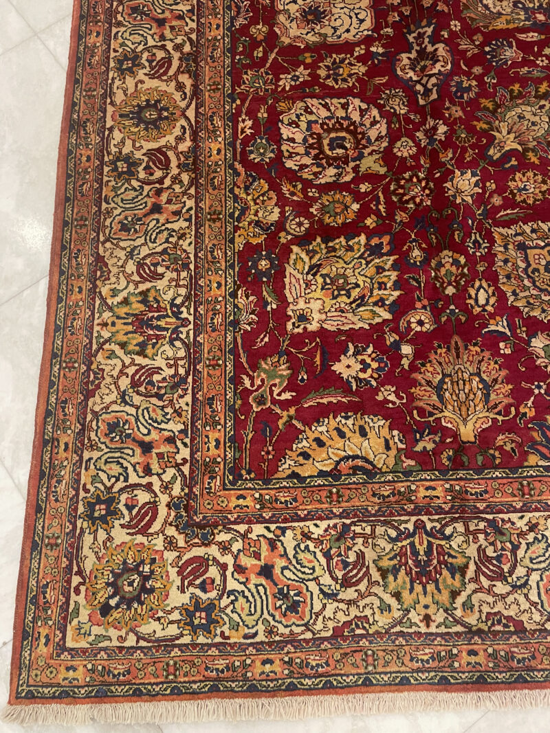 390X302 Persian Tabriz Rug سجادة فارسيه تبريز - Image 3