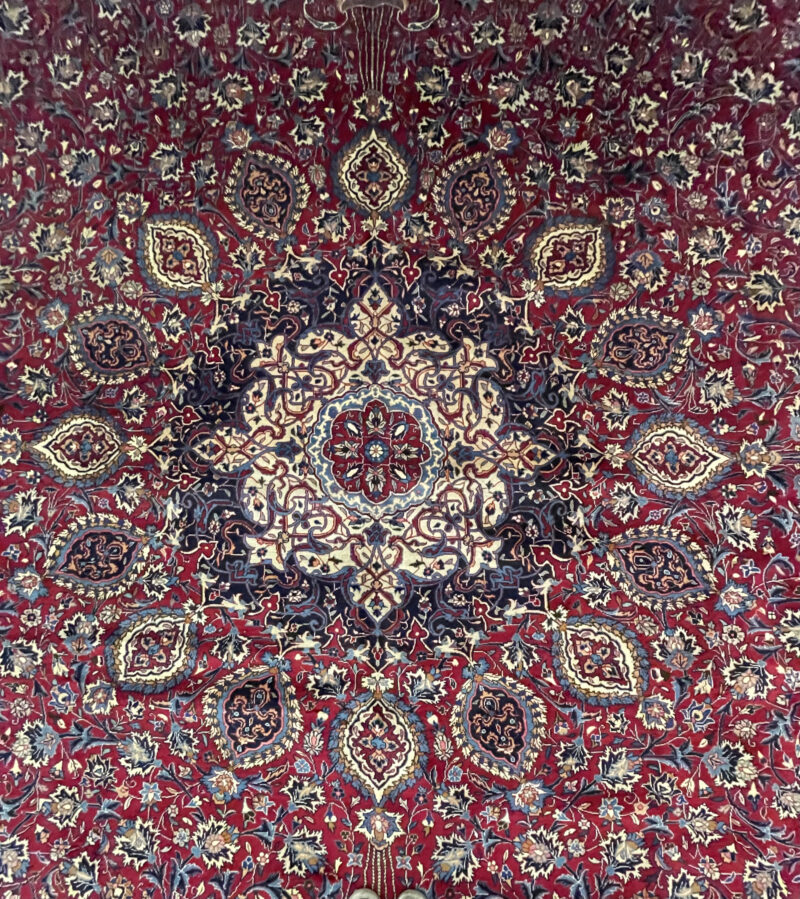 582X403 Persian Mashhad Rug سجادة فارسيه مشهد - Image 4