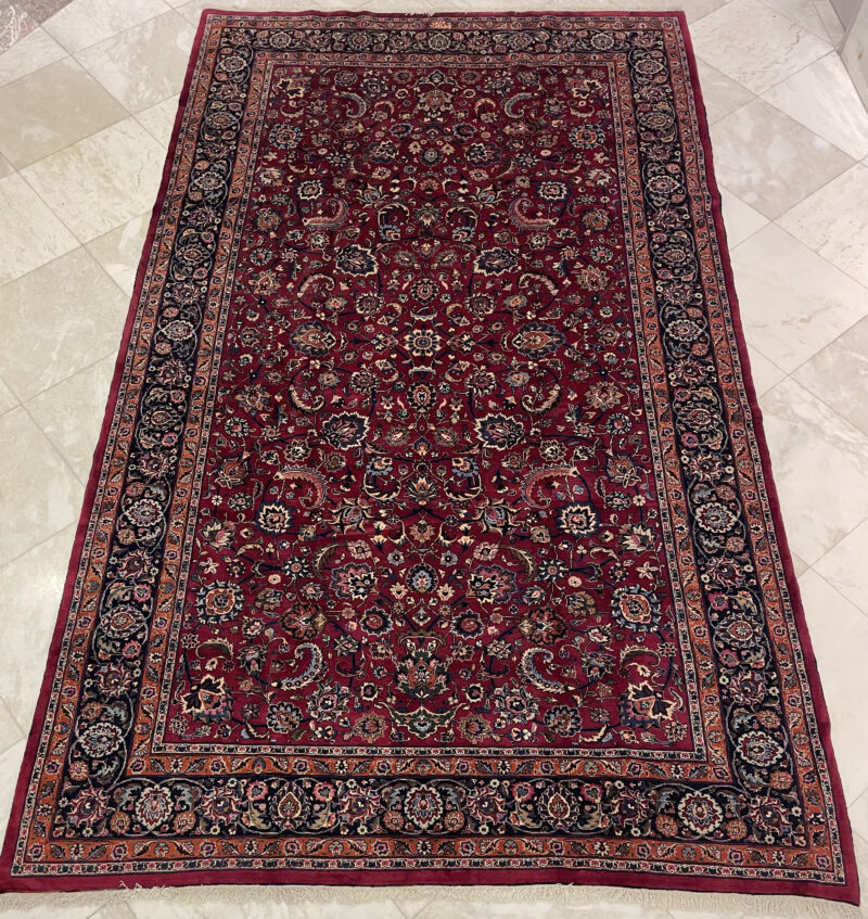 5X295 Persian Mashhad Rug سجادة فارسيه مشهد