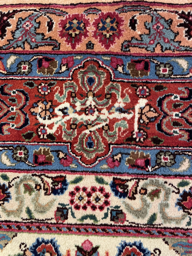 374X3 Persian Mashhad Rug سجادة فارسيه مشهد - Image 4