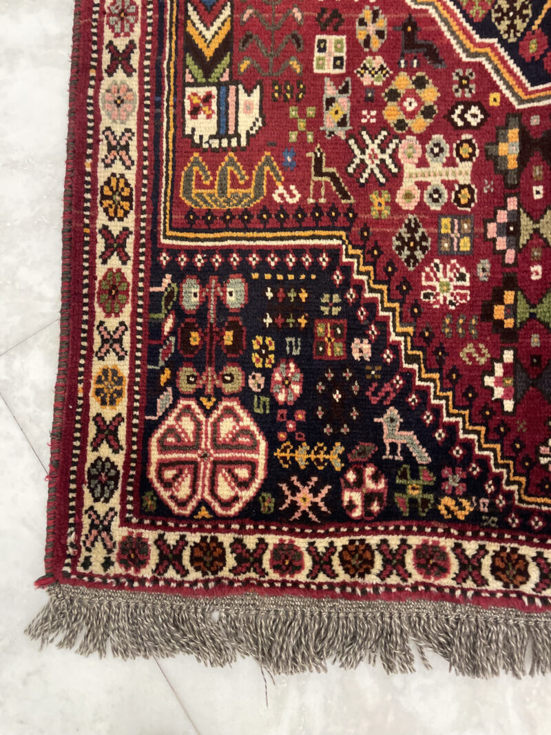 155X112 Shiraz Persian rug سجادة فارسيه شيرازيه - Image 2