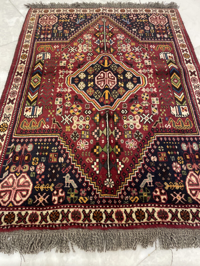 155X112 Shiraz Persian rug سجادة فارسيه شيرازيه - Image 3