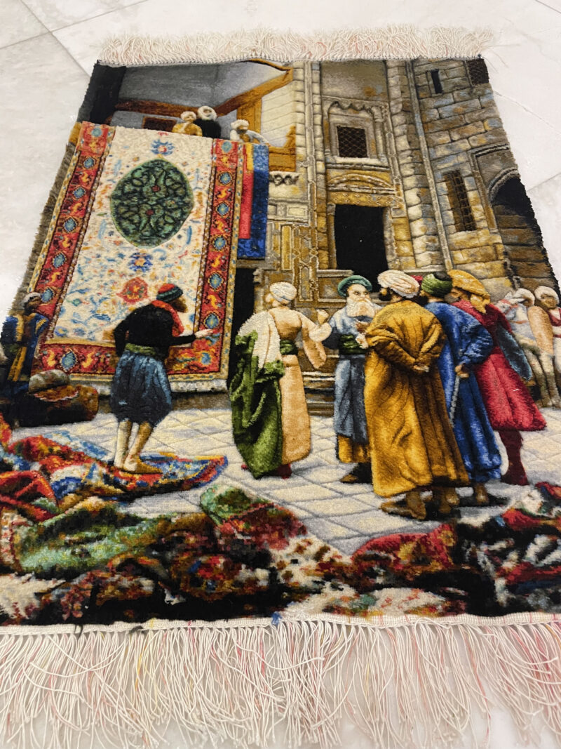78X57 Persian Tabriz Rug سجادة فارسيه تبريز - Image 3