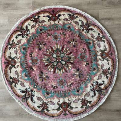 Afghani Ziggler Round rug سجادة  أفغانية  زيقلر