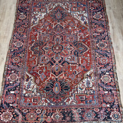 335X230 Antique Persian heriz Rug سجادة فارسيه هريس أنتيك