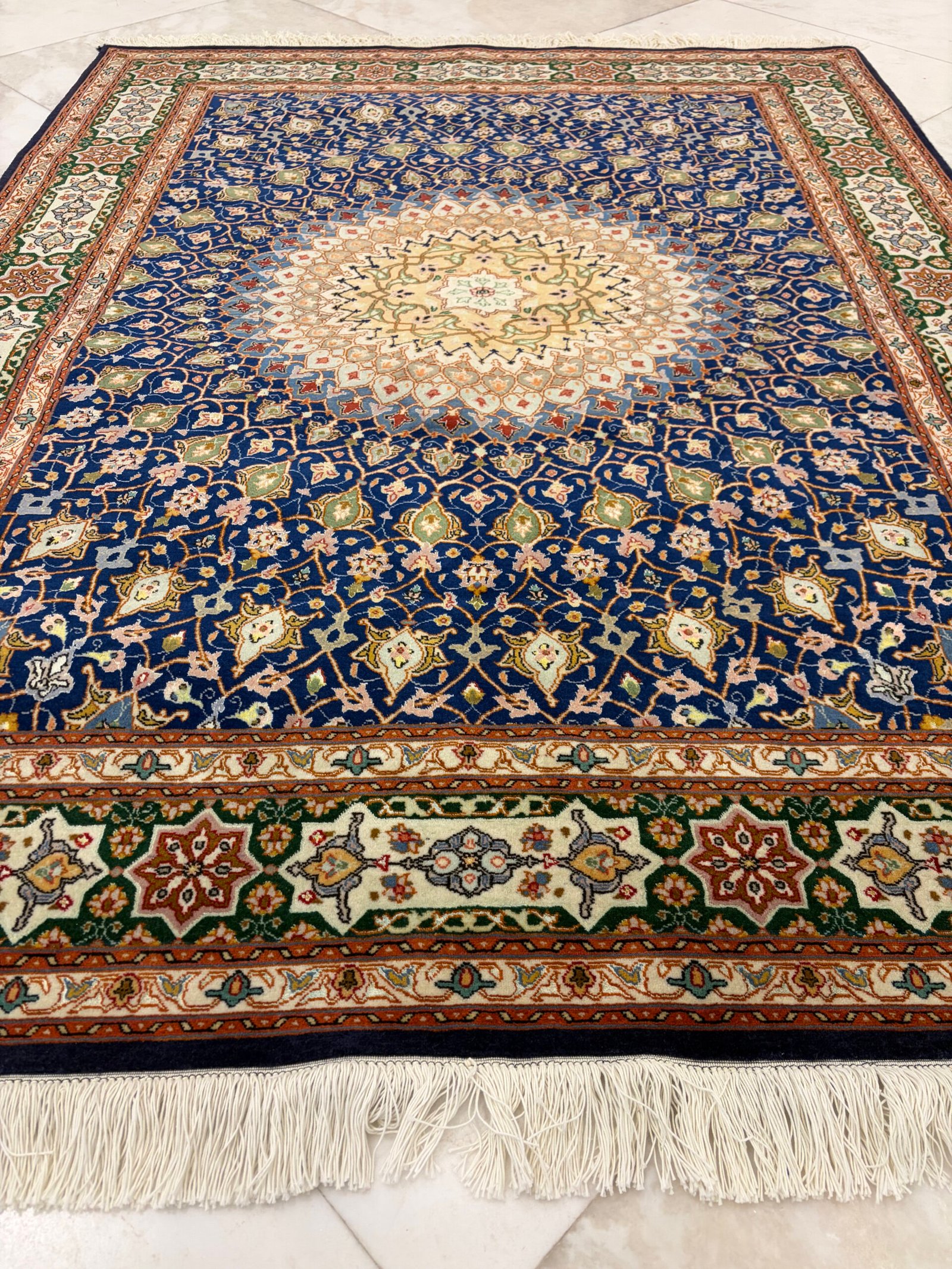 196X147 Persian Tabriz Rug سجادة فارسيه تبريز - Image 3