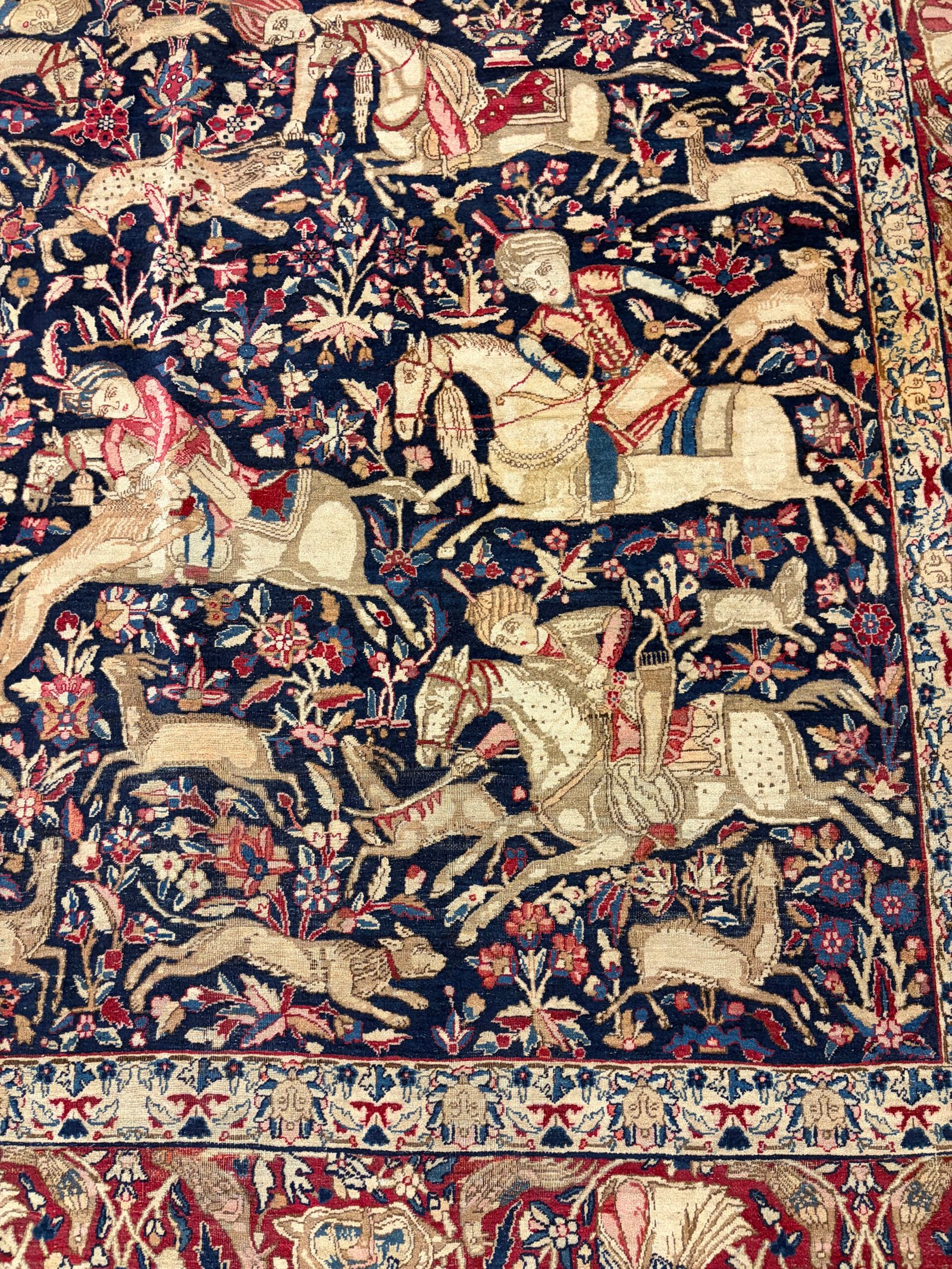 366x265 kerman lavar سجاده كرمان لاور أنتيك نادره جدا - Image 10