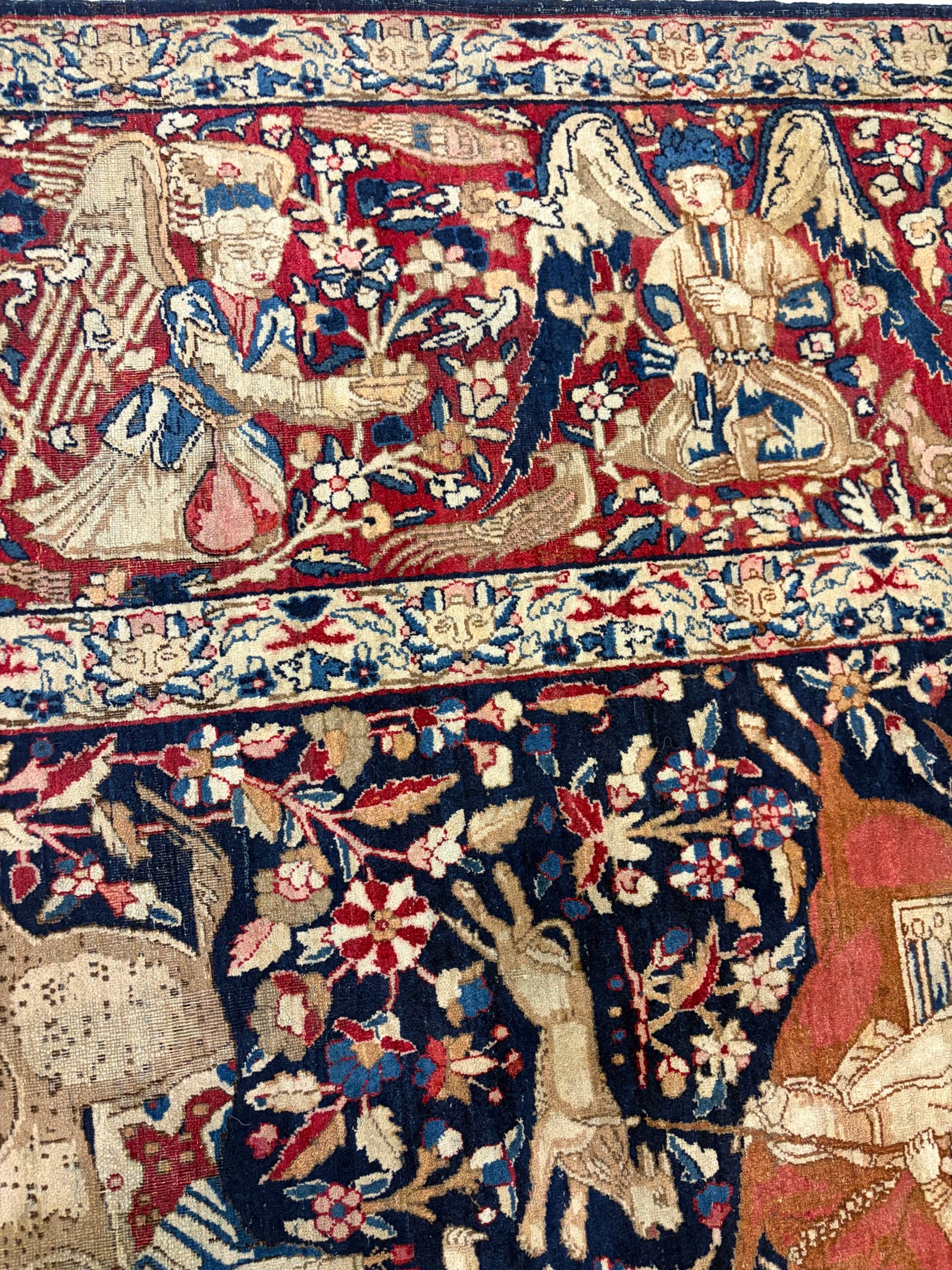 366x265 kerman lavar سجاده كرمان لاور أنتيك نادره جدا - Image 9