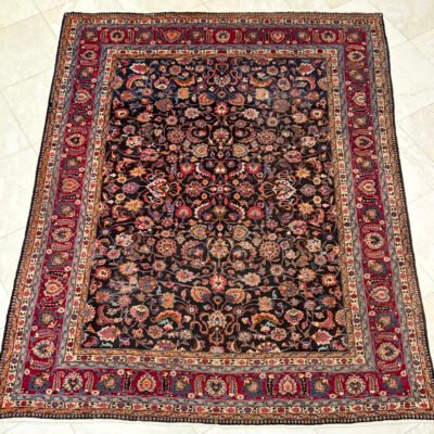 390×310 Persian Mashhad Rug سجادة فارسيه مشهد