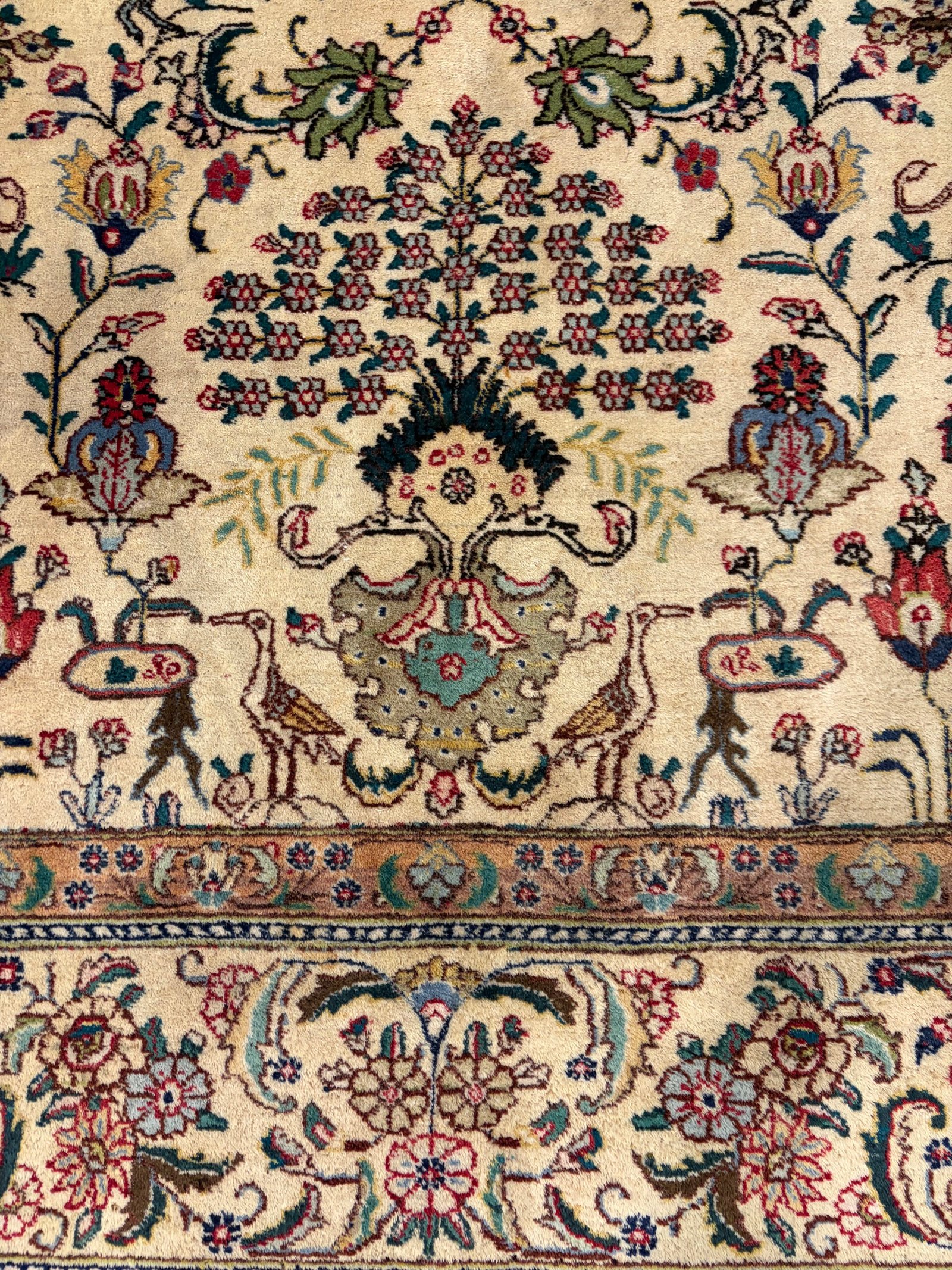 380X294 Persian Tabriz Rug سجادة فارسيه تبريز - Image 4