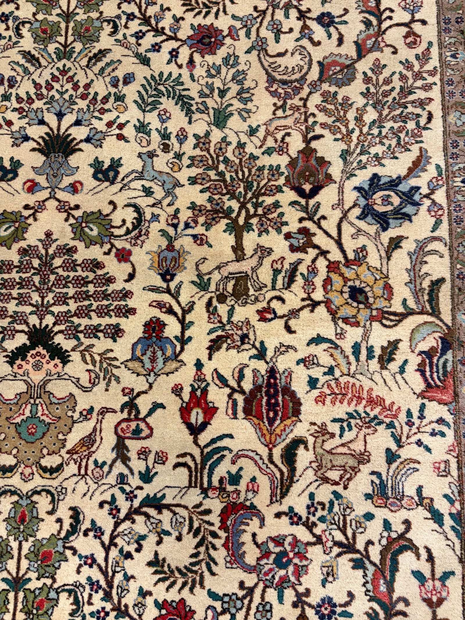 380X294 Persian Tabriz Rug سجادة فارسيه تبريز - Image 3